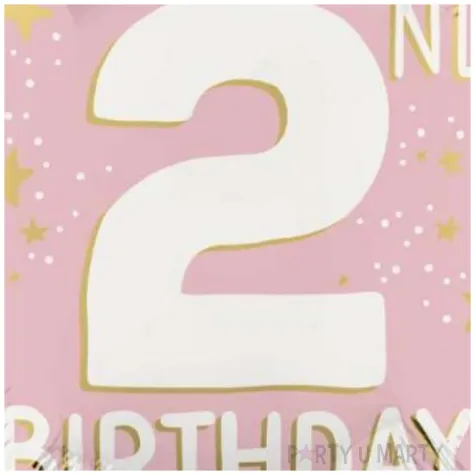 balon foliowy cyfra 2 gwiazdki dekoracja na 2 urodziny dziewczynki rozowy 18 rnd