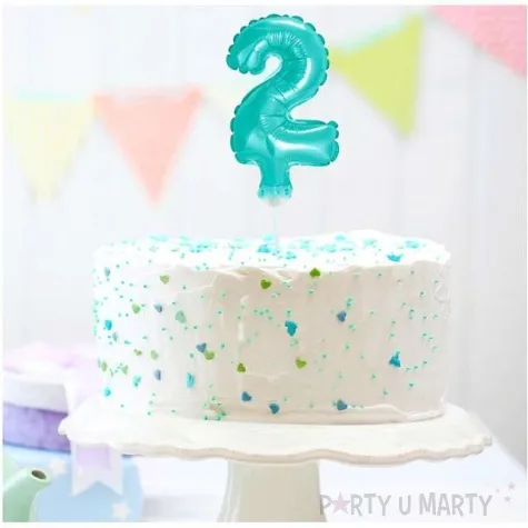 balon foliowy cyfra 2 micro blekitny godan 5 dgt