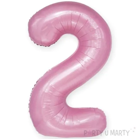 balon foliowy cyfra 2 rozowy partypal 39 dgt