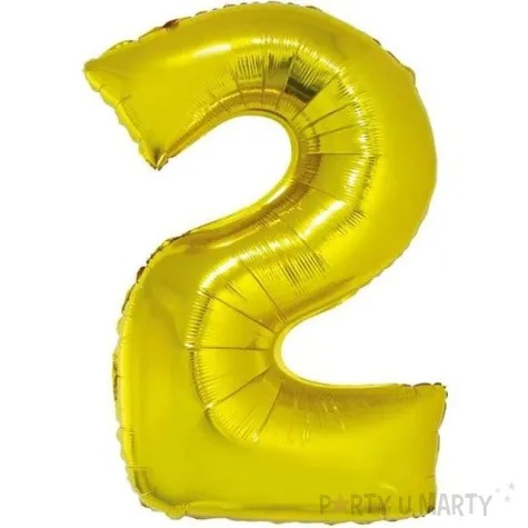 balon foliowy cyfra 2 zloty godan 14 dgt