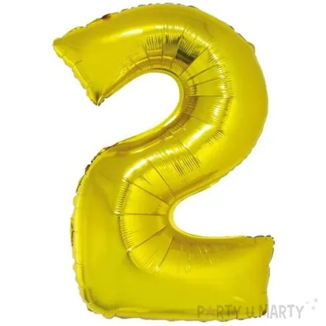 balon foliowy cyfra 2 zloty godan 34 dgt