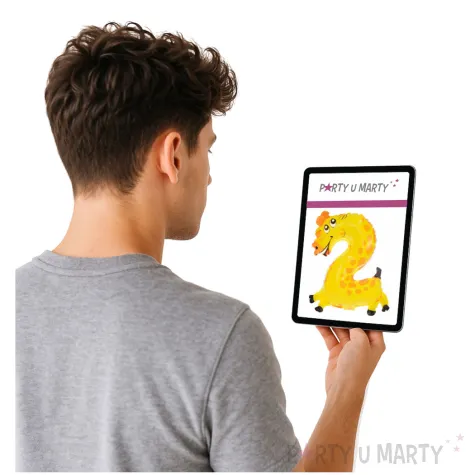 balon foliowy cyfra 2 zyrafa arpex 18 shp