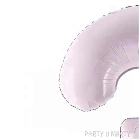 balon foliowy cyfra 3 fioletowy partydeco 34 dgt