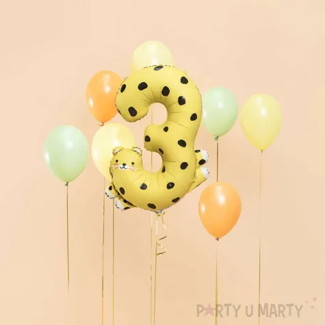 balon foliowy cyfra 3 gepard partydeco 38 dgt