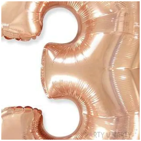 balon foliowy cyfra 3 szampanski flexmetal 34 dgt