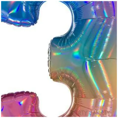 balon foliowy cyfra 3 teczowy grabo 40 dgt