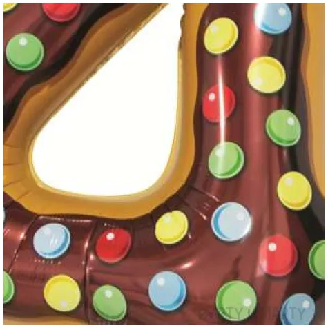 balon foliowy cyfra 4 ciasteczko godan 31 dgt