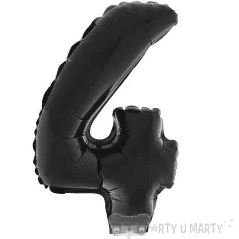balon foliowy cyfra 4 czarny funny fashion 16 dgt