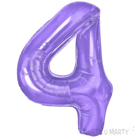 balon foliowy cyfra 4 fioletowy partypal 39 dgt
