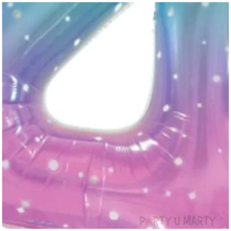 balon foliowy cyfra 4 kosmos teczowy godan 31 dgt