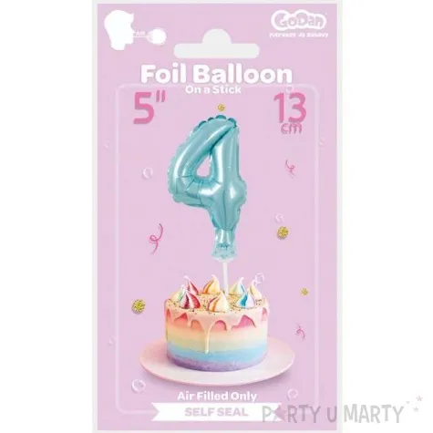 balon foliowy cyfra 4 micro blekitny godan 5 dgt