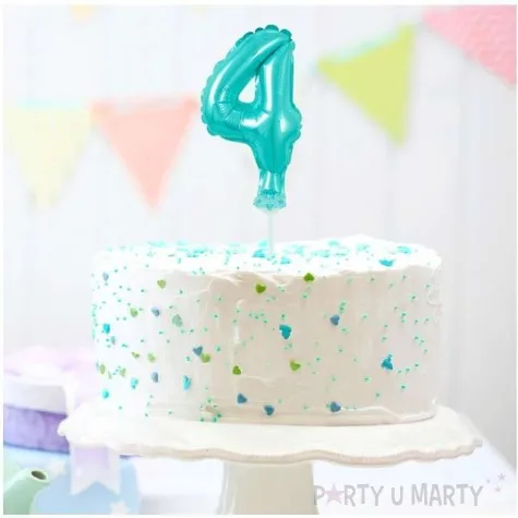 balon foliowy cyfra 4 micro blekitny godan 5 dgt