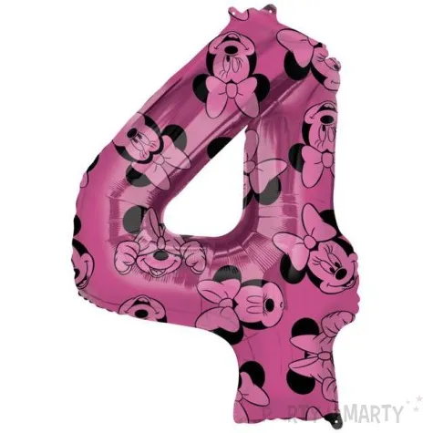balon foliowy cyfra 4 minnie mouse amscan 26 dgt