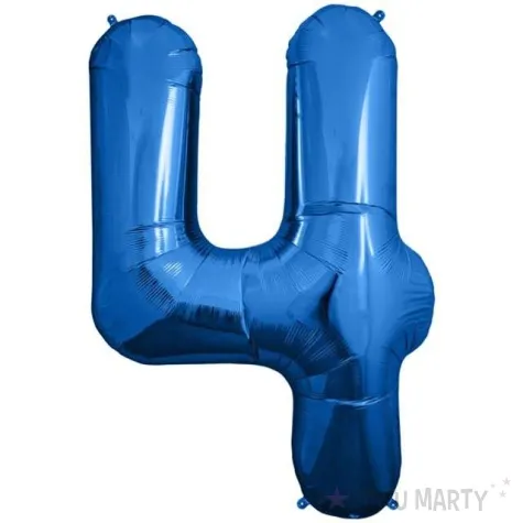 balon foliowy cyfra 4 niebieski northstar balloons 34 dgt