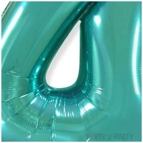 balon foliowy cyfra 4 niebieski tiffany flexmetal 34 dgt