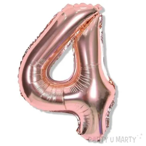 balon foliowy cyfra 4 rozowe zloto dekoracjepolska 16 dgt