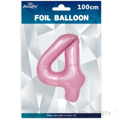 balon foliowy cyfra 4 rozowy partypal 39 dgt
