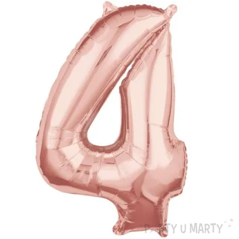 balon foliowy cyfra 4 szampanski amscan 26 dgt