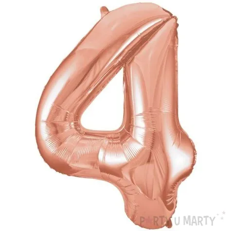 balon foliowy cyfra 4 szampanski unique 34 dgt