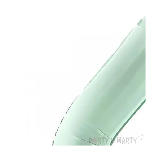 balon foliowy cyfra 4 zielony partydeco 34 dgt