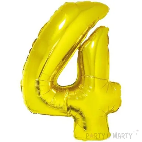 balon foliowy cyfra 4 zloty godan 34 dgt