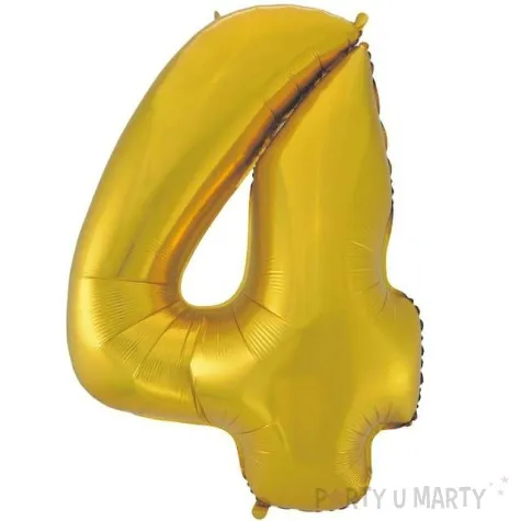 balon foliowy cyfra 4 zloty mat godan 45 dgt
