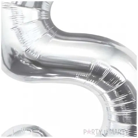 balon foliowy cyfra 5 beauty charm srebrny godan 33 dgt