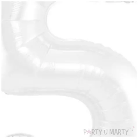 balon foliowy cyfra 5 bialy jix 40 dgt