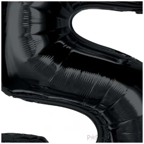 balon foliowy cyfra 5 czarny godan 36 dgt