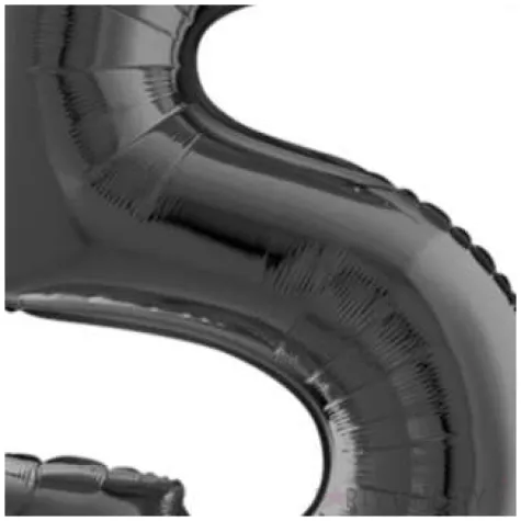 balon foliowy cyfra 5 czarny grabo 26 dgt