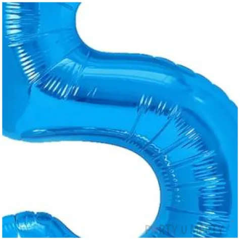 balon foliowy cyfra 5 niebieski partypal 16 dgt
