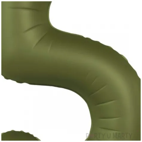 balon foliowy cyfra 5 oliwkowy folat 34 dgt