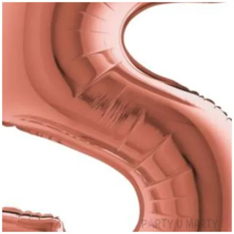 balon foliowy cyfra 5 rozowe zloto grabo 26 dgt