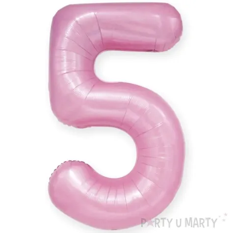 balon foliowy cyfra 5 rozowy partypal 39 dgt