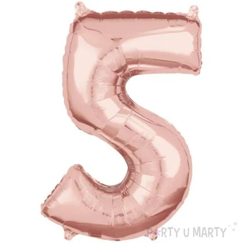 balon foliowy cyfra 5 szampanski amscan 26 dgt