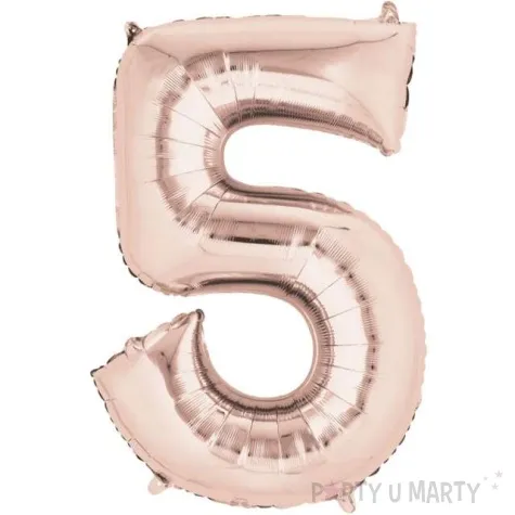 balon foliowy cyfra 5 szampanski amscan 34 dgt