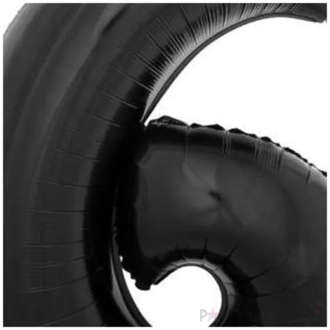 balon foliowy cyfra 6 czarny funny fashion 40 dgt