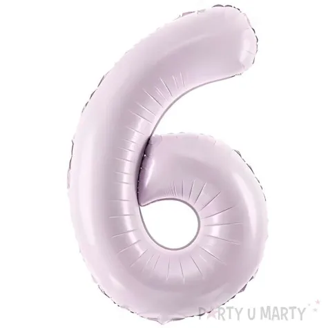balon foliowy cyfra 6 fioletowy partydeco 34 dgt