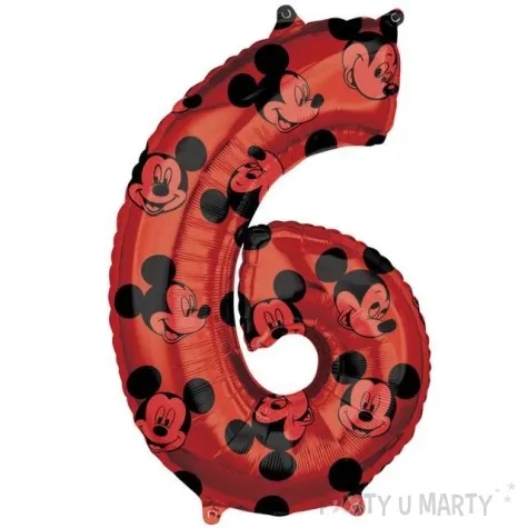 balon foliowy cyfra 6 mickey mouse amscan 26 dgt