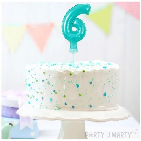 balon foliowy cyfra 6 micro blekitny godan 5 dgt