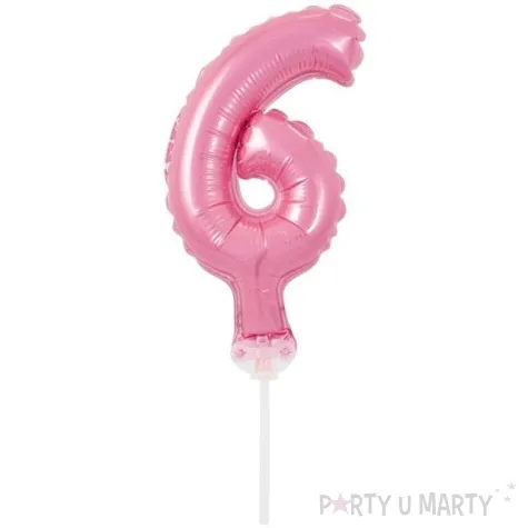 balon foliowy cyfra 6 micro rozowy godan 5 dgt