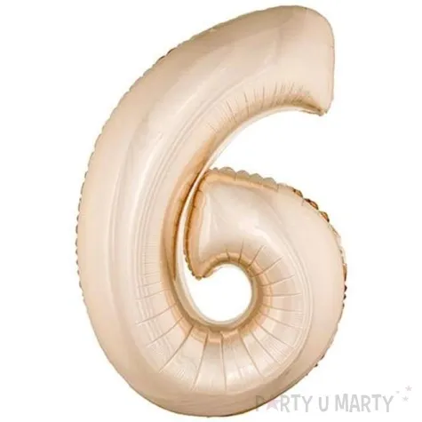 balon foliowy cyfra 6 szampanski godan 34 dgt
