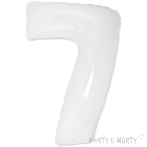 balon foliowy cyfra 7 bialy flexmetal 33 dgt