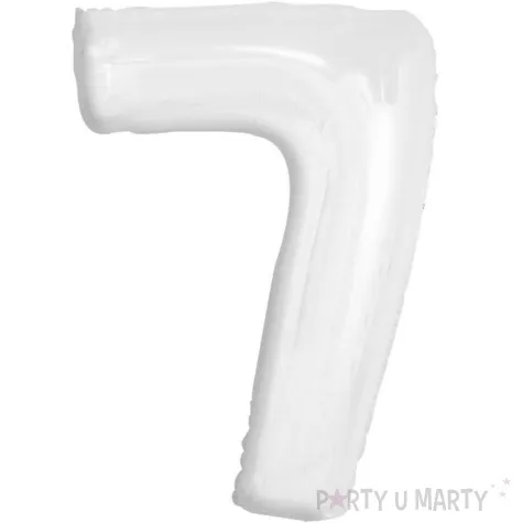 balon foliowy cyfra 7 bialy godan 36 dgt