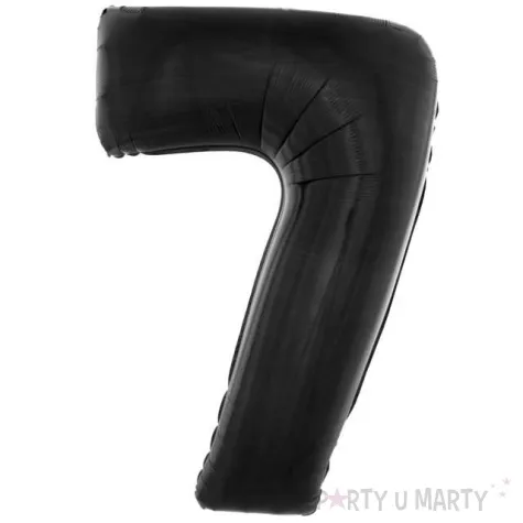 balon foliowy cyfra 7 czarny funny fashion 40 dgt