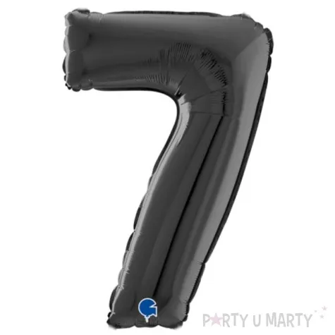 balon foliowy cyfra 7 czarny grabo 26 dgt
