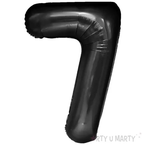 balon foliowy cyfra 7 czarny partypal 39 dgt