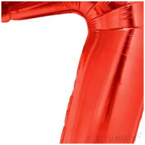 balon foliowy cyfra 7 czerwony funny fashion 40 dgt