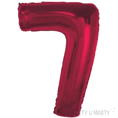 balon foliowy cyfra 7 czerwony godan 36 dgt