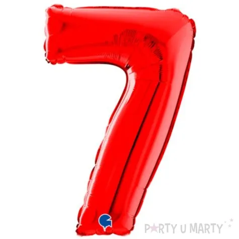 balon foliowy cyfra 7 czerwony grabo 26 dgt